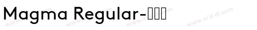 Magma Regular字体转换